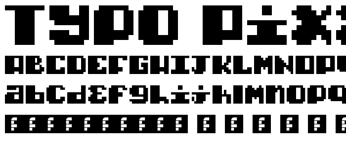 Typo pixel Regular font